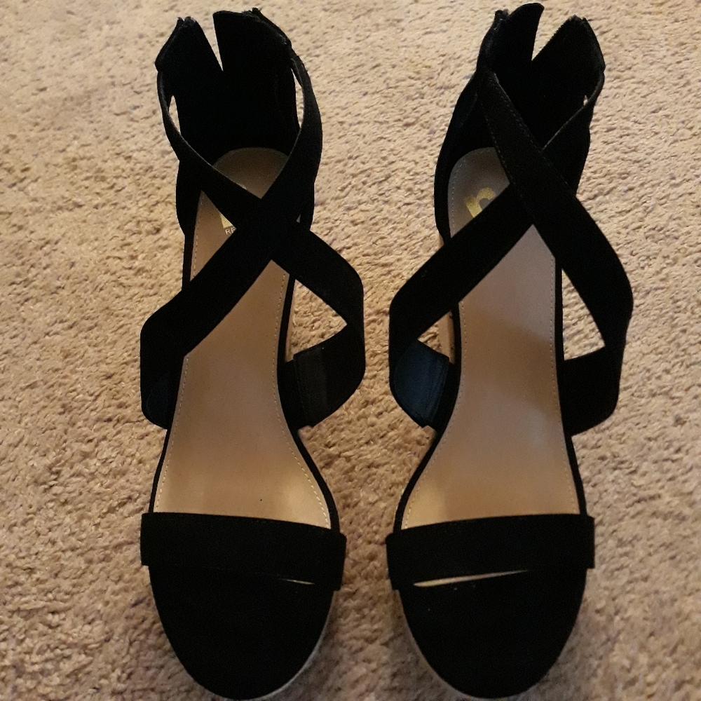 REPORT Wedge Sandal..size 10..black - Picture 4 of 15